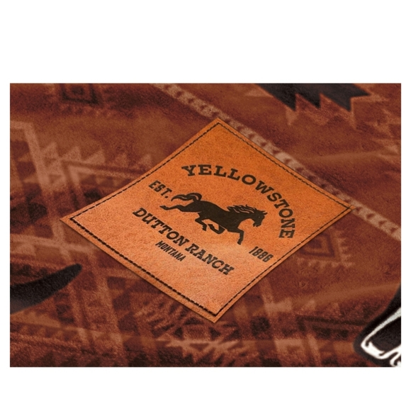 COPY - Yellowstone Sherpa Silk Touch Reversible Large Blanket 60 x 70 ends 11-2… - Picture 4 of 5